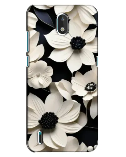 Чехол для Nokia 1.3 с картинкой «Объемные белые цветы» Чехол для Nokia 1.3 с картинкой «Объемные белые цветы»