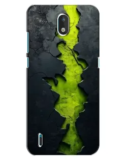 Чехол для Nokia 1.3 с картинкой «Салатовый разлом скалы» Чехол для Nokia 1.3 с картинкой «Салатовый разлом скалы»