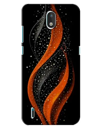 Чехол для Nokia 1.3 с картинкой «Огненная звездная волна»
