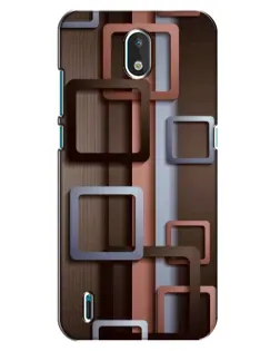 Чехол для Nokia 1.3 с картинкой «Коричневые объемные квадраты» Чехол для Nokia 1.3 с картинкой «Коричневые объемные квадраты»