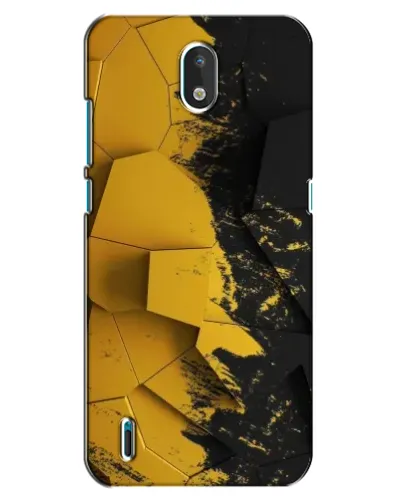Чехол для Nokia 1.3 с картинкой «Золотые осколки геометрии»