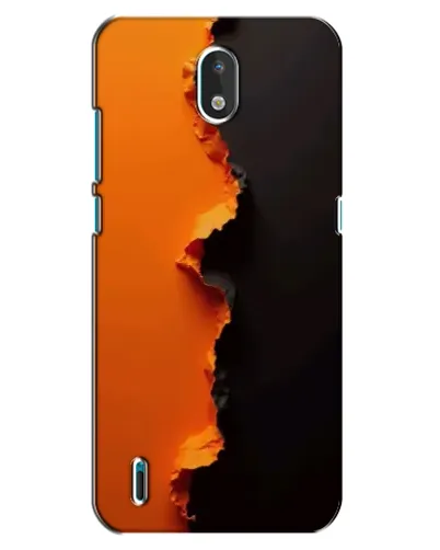 Чехол для Nokia 1.3 с картинкой «Оранжевый разлом»