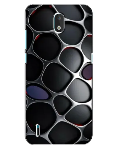 Чехол для Nokia 1.3 с картинкой «Объемная темная решетка»