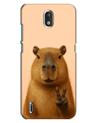 Чехол для Nokia 1.3 с картинкой «Капибара виктория»