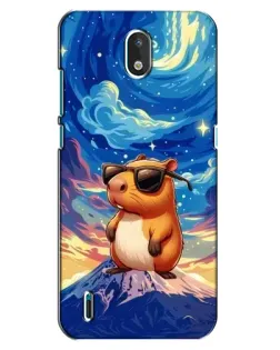 Чехол для Nokia 1.3 с картинкой «Капибара Ван Гога»