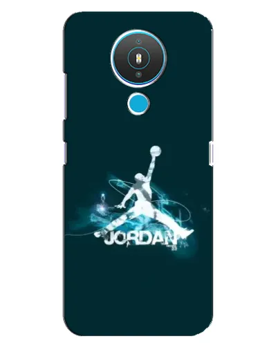 Чехол для Nokia 1.4 с картинкой «Jordan Blue Fire» Чехол для Nokia 1.4 с картинкой «Jordan Blue Fire»