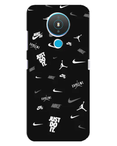 Чехол для Nokia 1.4 с картинкой «Nike Black Pattern» Чехол для Nokia 1.4 с картинкой «Nike Black Pattern»