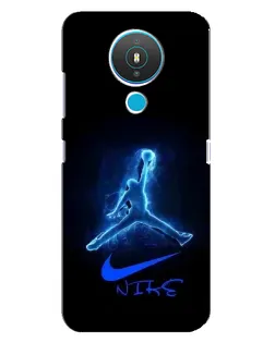 Чехол для Nokia 1.4 с картинкой «Jordan Neon Blue» Чехол для Nokia 1.4 с картинкой «Jordan Neon Blue»