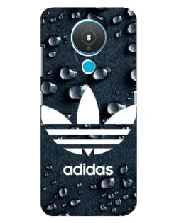 Чехол для Nokia 1.4 с картинкой «Adidas Trefoil Blue»
