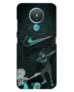 Чехол для Nokia 1.4 с картинкой «Спортивный арт Nike»