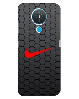 Чехол для Nokia 1.4 с картинкой «Nike — карбоновая сетка»