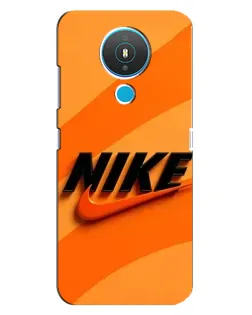 Чехол для Nokia 1.4 с картинкой «Оранжевый драйв Nike»