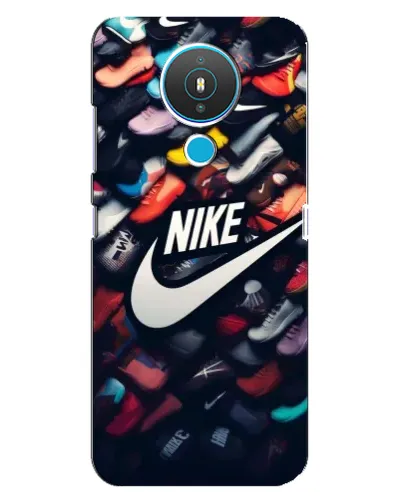 Чехол для Nokia 1.4 с картинкой «Коллекция кроссовок Nike»