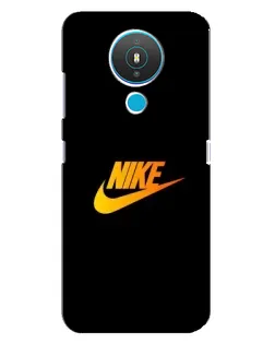Чехол для Nokia 1.4 с картинкой «Золотой логотип Nike»