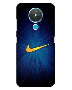 Чехол для Nokia 1.4 с картинкой «Синий пульс Nike»