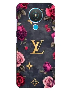 Чехол для Nokia 1.4 с картинкой «Цветочный Louis Vuitton»