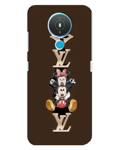 Чехол для Nokia 1.4 с картинкой «LV и Микки Маус»