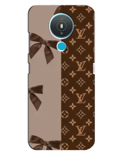Чехол для Nokia 1.4 с картинкой «Louis Vuitton — банты»