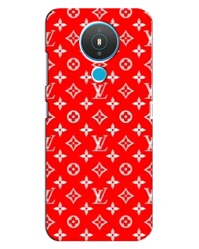 Чехол для Nokia 1.4 с картинкой «Яркий паттерн LV»