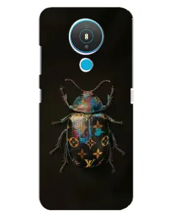 Чехол для Nokia 1.4 с картинкой «LV — мраморный принт»