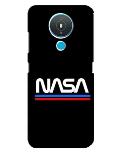 Чехол для Nokia 1.4 с картинкой «NASA — классика Red Blue»