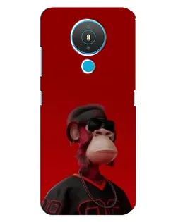 Чехол для Nokia 1.4 с картинкой «Bored Ape в красном»