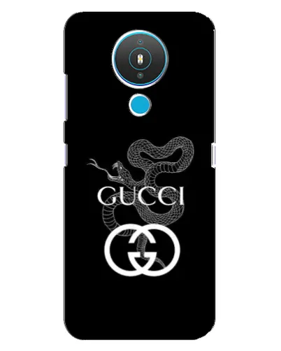 Чехол для Nokia 1.4 с картинкой «Gucci — серебряная змея»