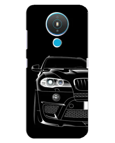 Чехол для Nokia 1.4 с картинкой «Темный силуэт BMW»