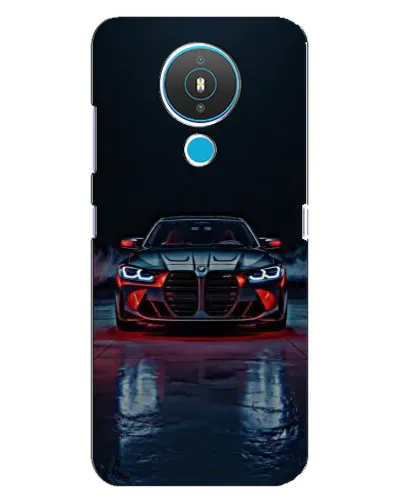 Чехол для Nokia 1.4 с картинкой «BMW на мокрой дороге»