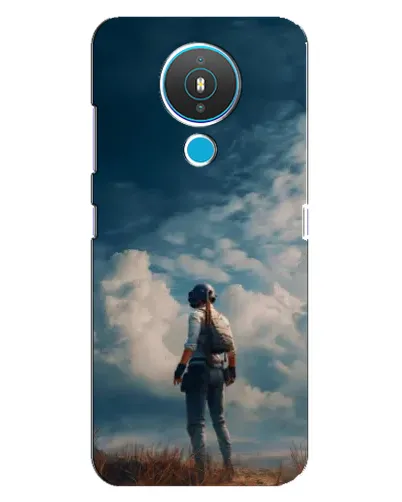 Чехол для Nokia 1.4 с картинкой «Герой PUBG на скале»