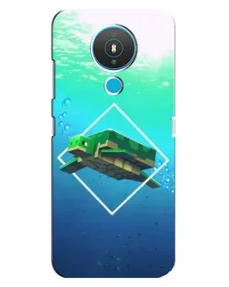 Чохол для Nokia 1.4 з картинкою «Черепаха Minecraft»