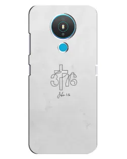 Чехол для Nokia 1.4 с картинкой «Иоанна 3:16 Крест» Чехол для Nokia 1.4 с картинкой «Иоанна 3:16 Крест»