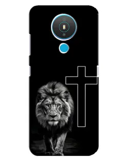 Чехол для Nokia 1.4 с картинкой «Лев и Крест» Чехол для Nokia 1.4 с картинкой «Лев и Крест»