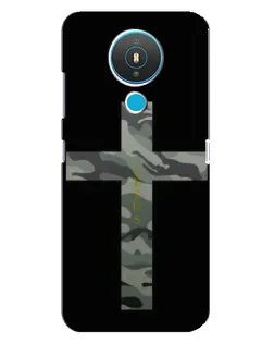 Чехол для Nokia 1.4 с картинкой «Милитари Крест»