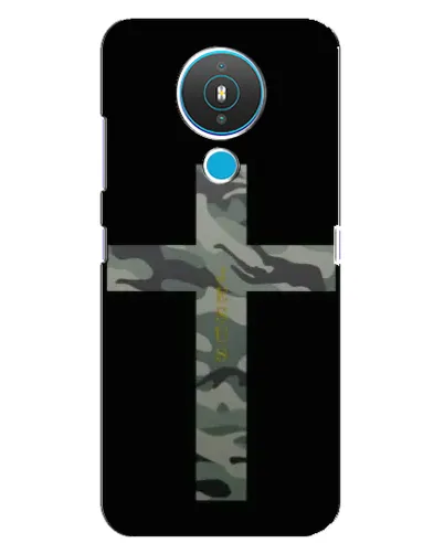 Чехол для Nokia 1.4 с картинкой «Милитари Крест»