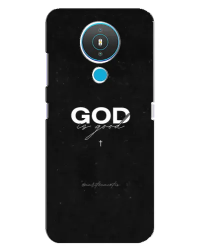Чехол для Nokia 1.4 с картинкой «GOD — Бог над всем»