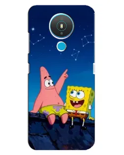 Чехол для Nokia 1.4 с картинкой «Губка Боб и Патрик ночью» Чехол для Nokia 1.4 с картинкой «Губка Боб и Патрик ночью»