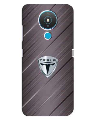 Чехол для Nokia 1.4 с картинкой «Металлическая текстура Tesla» Чехол для Nokia 1.4 с картинкой «Металлическая текстура Tesla»
