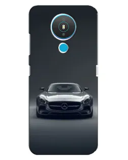 Чехол для Nokia 1.4 с картинкой «Mercedes на черном»