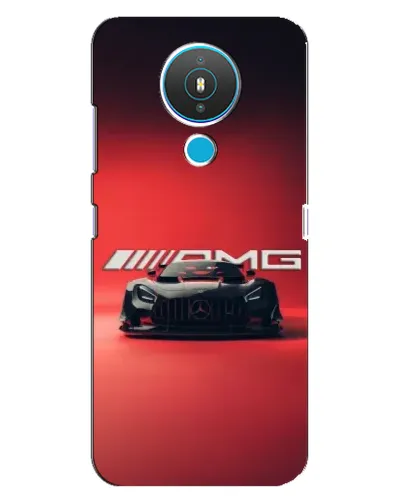 Чехол для Nokia 1.4 с картинкой «Mercedes AMG — красная линия»