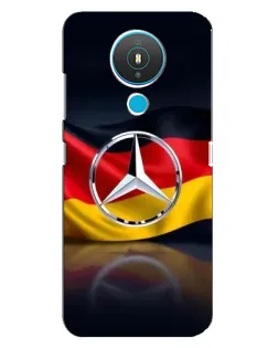 Чехол для Nokia 1.4 с картинкой «Mercedes — флаг Германии»