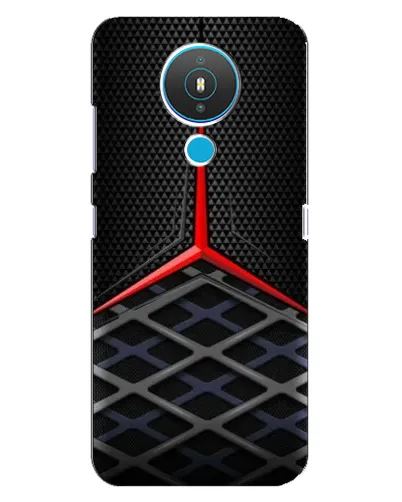 Чехол для Nokia 1.4 с картинкой «Mercedes Carbon Grid»