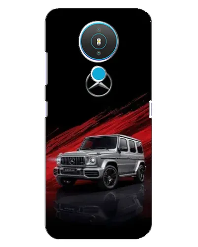 Чехол для Nokia 1.4 с картинкой «Mercedes G-Class красный»