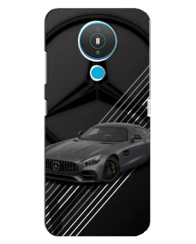 Чехол для Nokia 1.4 с картинкой «Mercedes AMG — графика»