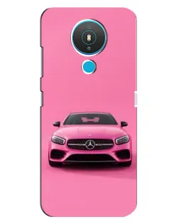 Чехол для Nokia 1.4 с картинкой «Розовый Mercedes AMG»