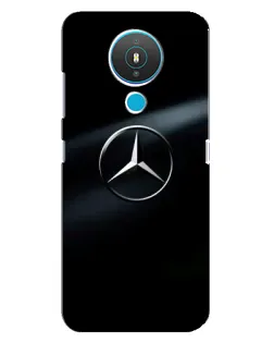 Чехол для Nokia 1.4 с картинкой «Mercedes на металле»