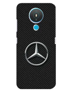 Чехол для Nokia 1.4 с картинкой «Карбоновый Mercedes стиль»