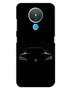 Чехол для Nokia 1.4 с картинкой «Mercedes — силуэт авто»