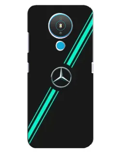 Чехол для Nokia 1.4 с картинкой «Спортивные линии Mercedes»