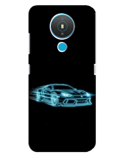 Чехол для Nokia 1.4 с картинкой «Неоновый контур Lamborghini» Чехол для Nokia 1.4 с картинкой «Неоновый контур Lamborghini»